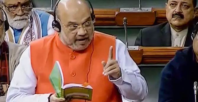 Partition On Basis Of Religion": Amit Shah's Swipe At Congress In Parliament