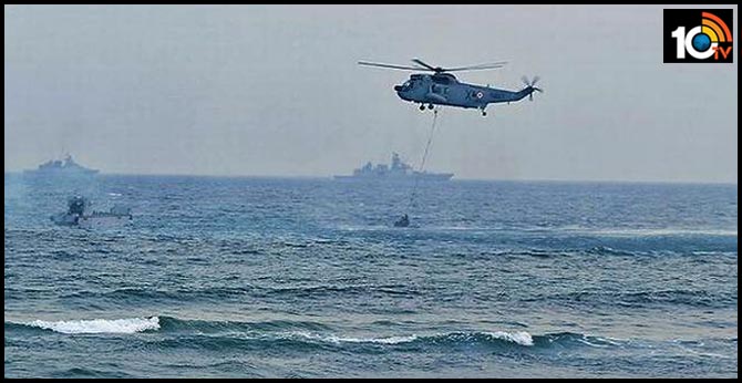 visakhapatnam operational demonstration rehearsals held ahead of navy day