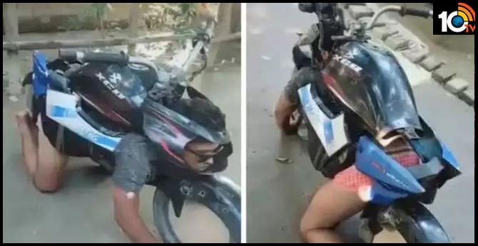 yongman converts himself as superbike for tiktok video