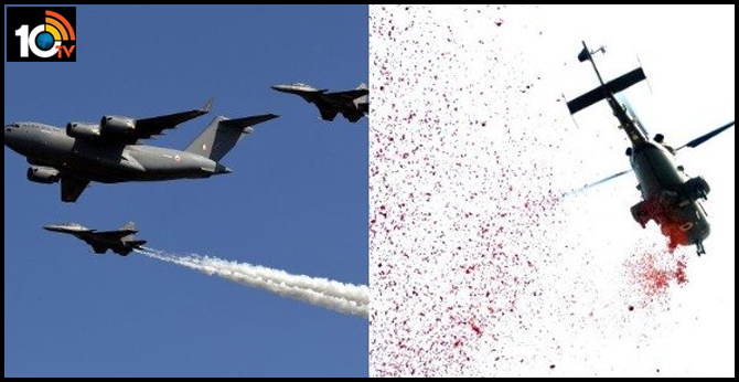 Air force through helicopters will Rain Flower on Corona warriors in Gandhi Hospital