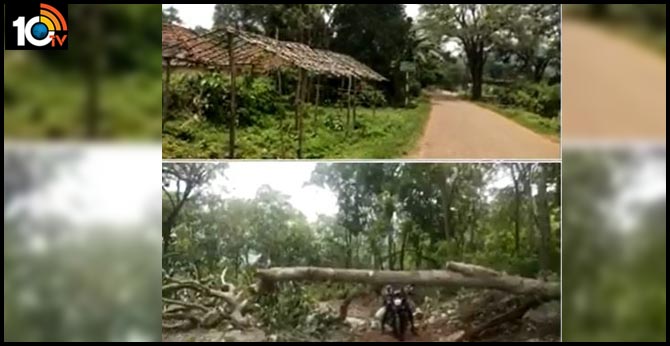 Tribals practicing independence lock down in Vishakhapatnam tribal districts