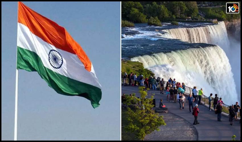 for-the-first-time-ever-indian-tricolour-to-be-hoisted-at-niagara-falls-in-canada-on-august-15