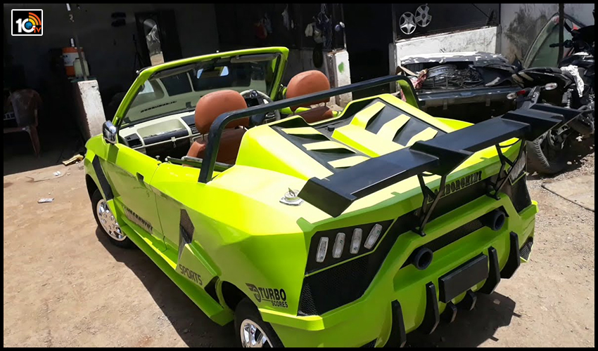 మారుతీనా మజాకా : ఇది మారుతీ 800 లాంబోర్గనీ.. స్పోర్ట్స్ కారులా లగ్జరీ  లుక్‌.. | Maruti 800 modified Honda 660 &amp; Lamborghini